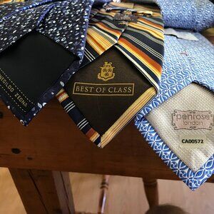 Designer Ties: Penrose of London, Ermenegildo Zegna, Robert Talbot
